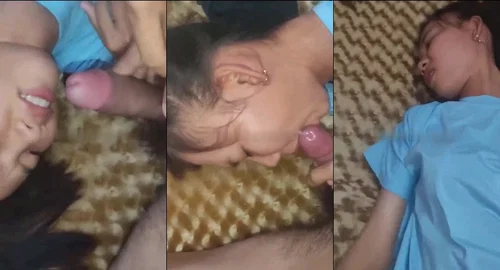 Xuất tinh ra miệng em rồi anh còn cố cho vào bướm chịch thêm nháy nữa